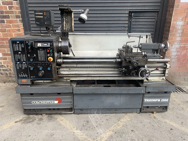 Colchester Triumph 2500 VS Long Gap Bed Lathe 50” Metric Variable Speed